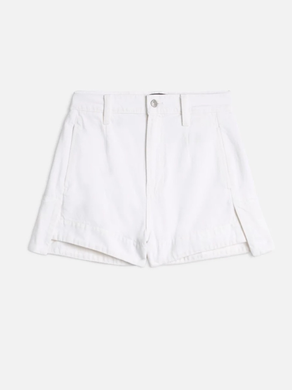 7 For All Mankind White Denim Shorts